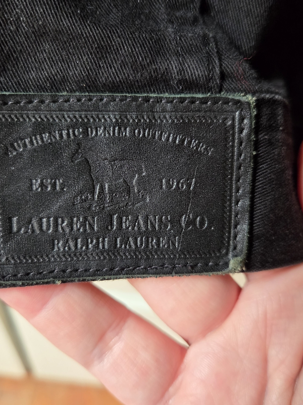 Ralph Lauren Black Denim Trucker Jacket - Picture 4 of 5